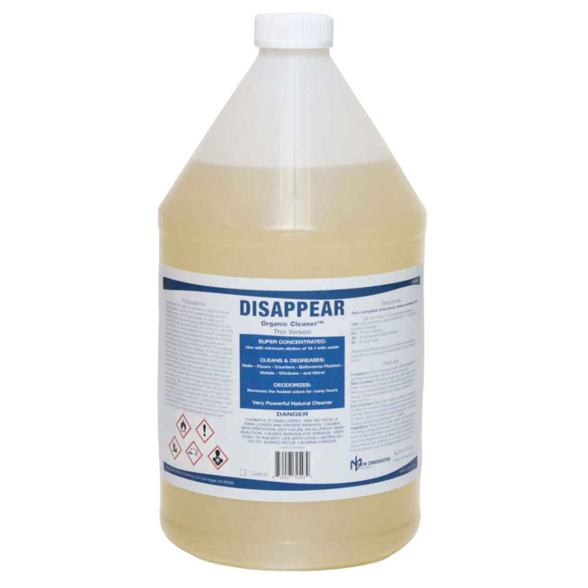 Disappear Organic Natural Cleaner | NEW DIMENSIONS SOLUTIONS, LLC