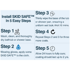 SKID SAFE™ Anti-Slip Sealer Kit for Bathtubs & Acrylic Showers - 8oz (2 Applications)