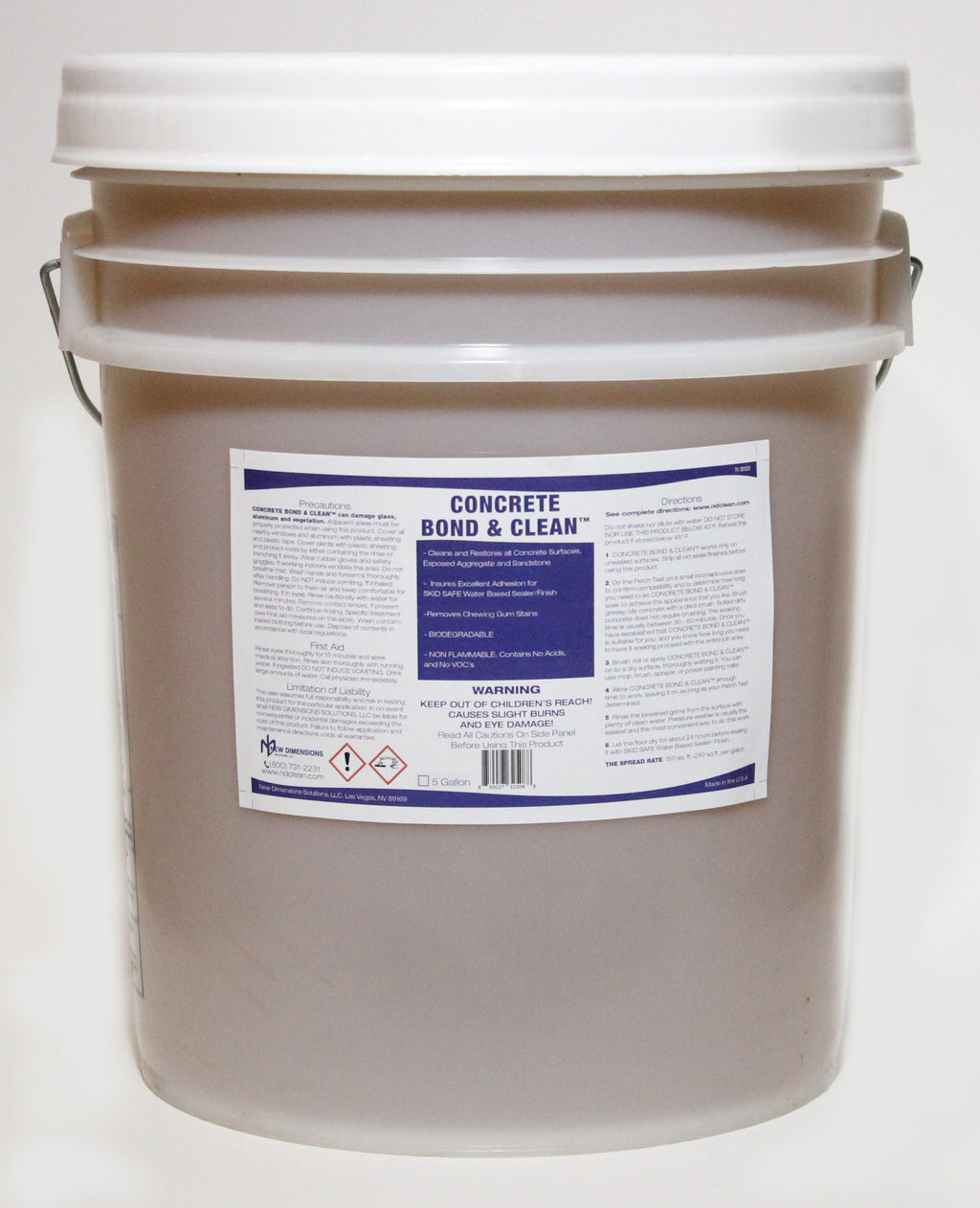 Concrete Bond Clean Concrete Cleaner | NEW DIMENSIONS SOLUTIONS, LLC