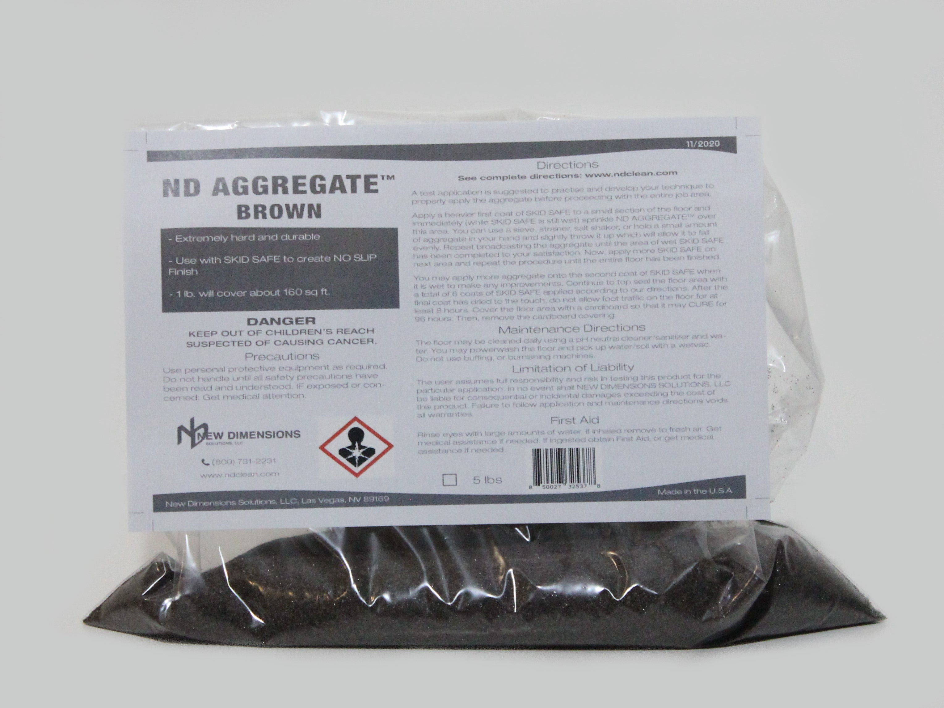 ND Aggregate White Additive | NEW DIMENSIONS SOLUTIONS, LLC